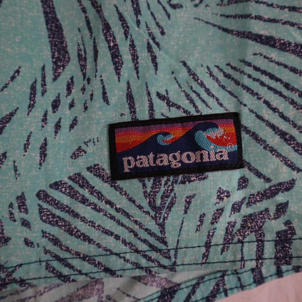 Patagonia Board Shorts Mens 29 Surf Swim Beach Trunks Tropical Palm Stretch Flex - Picture 2 of 9